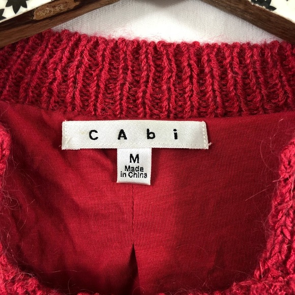 Cabi mohair wool zip lined cozy sweater jacket M - Picture 3 of 6